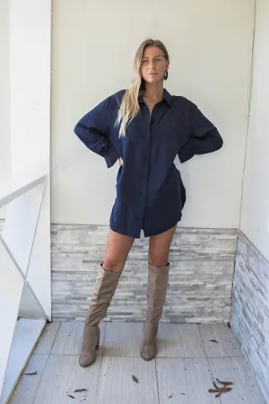 Julian Oversized Button Down Dress