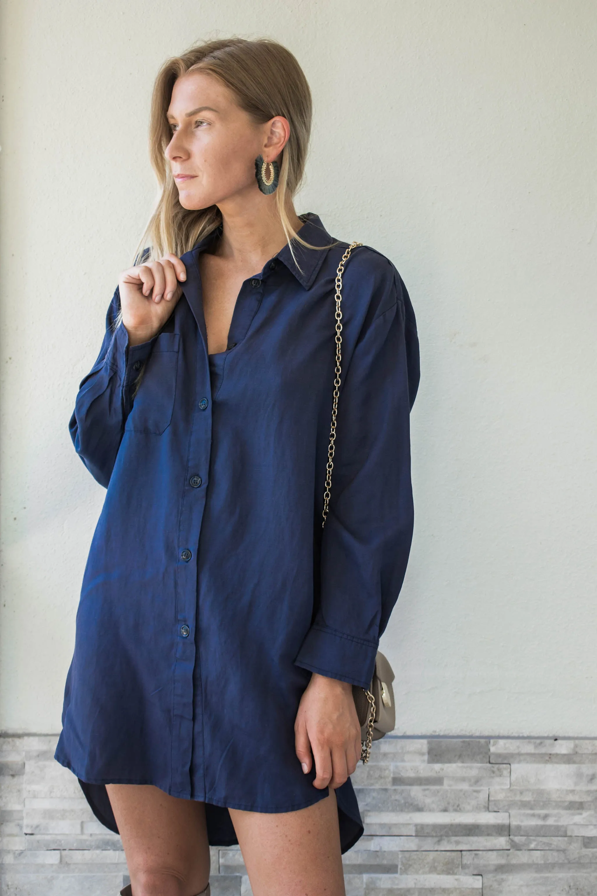 Julian Oversized Button Down Dress