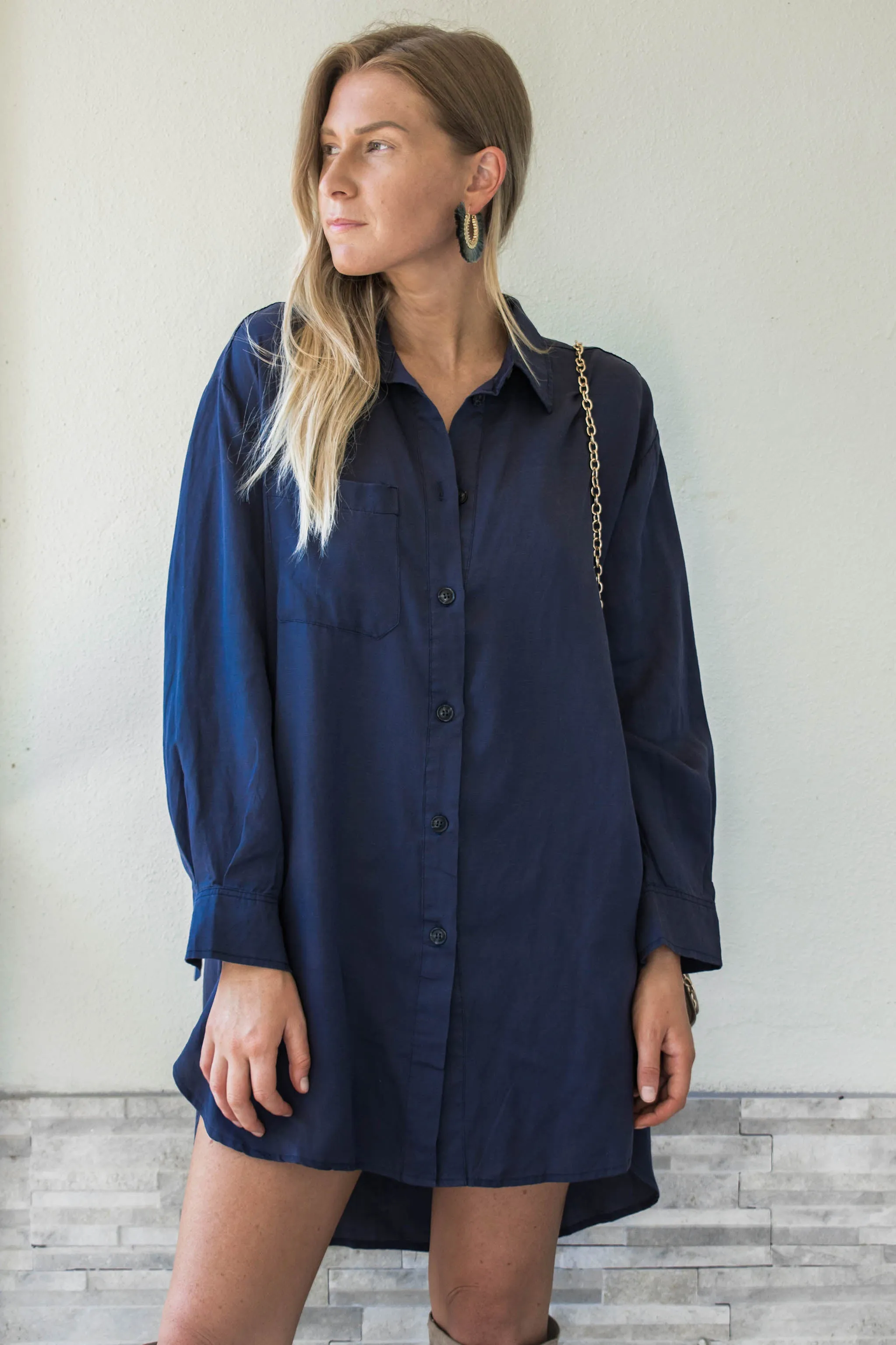 Julian Oversized Button Down Dress