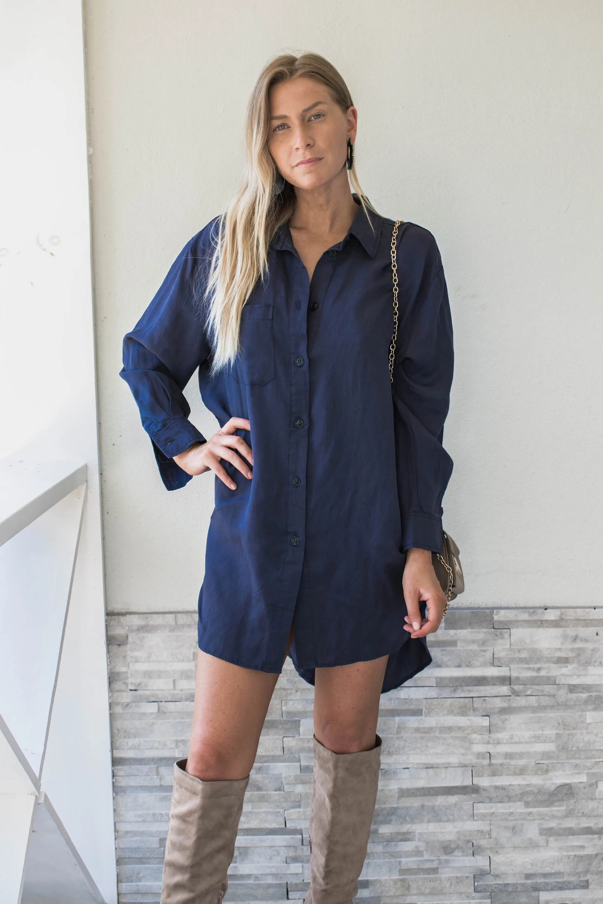 Julian Oversized Button Down Dress