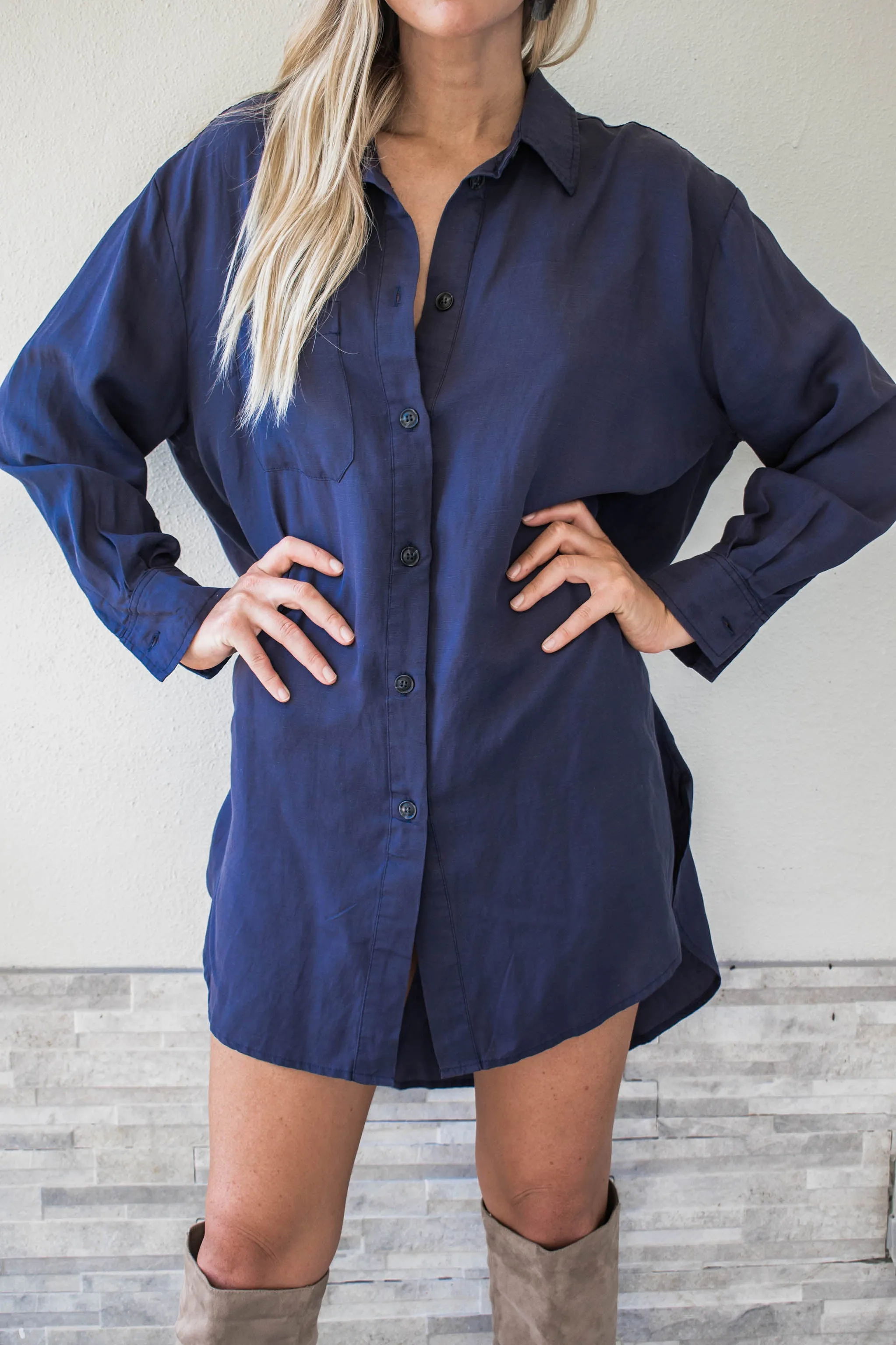 Julian Oversized Button Down Dress