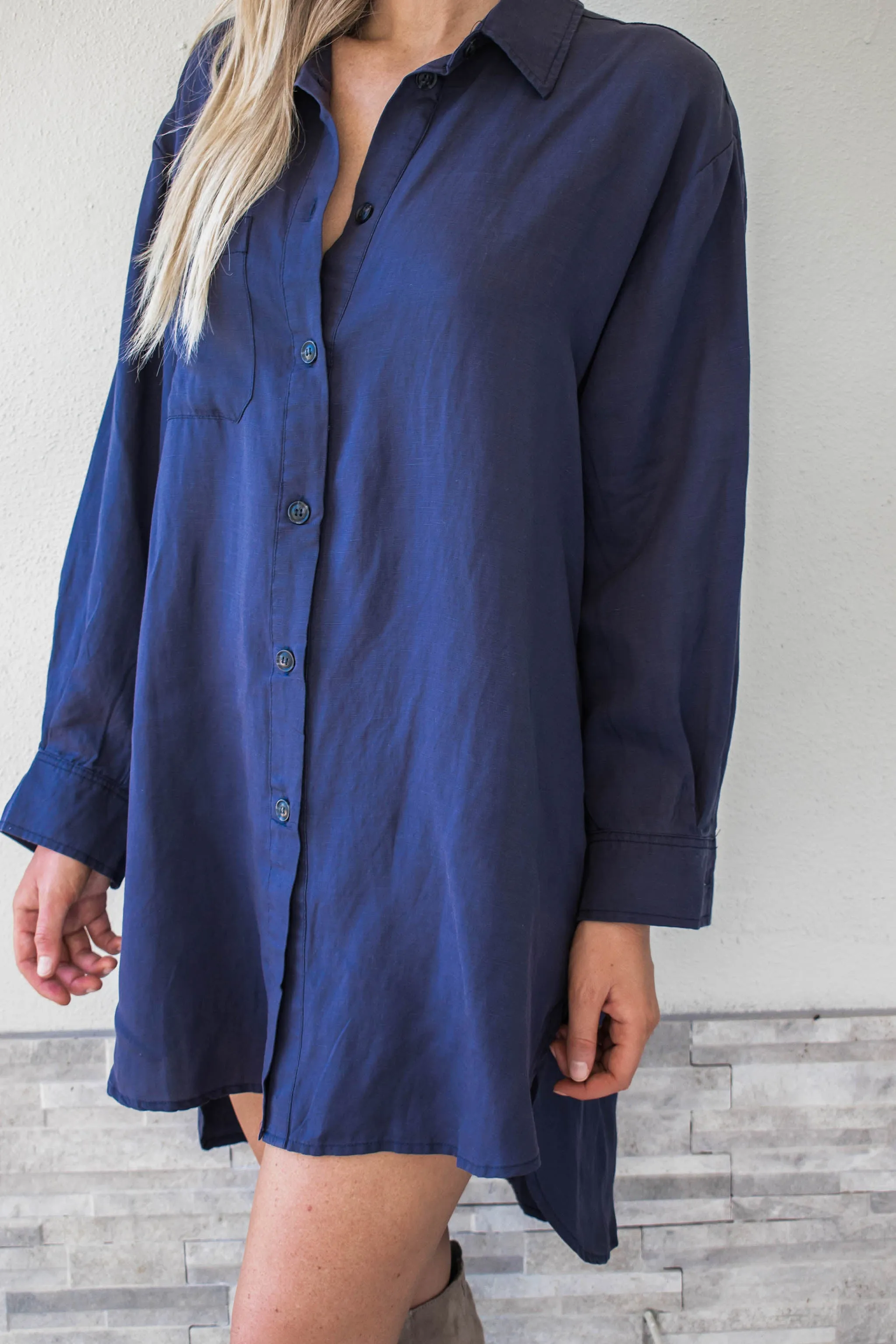 Julian Oversized Button Down Dress
