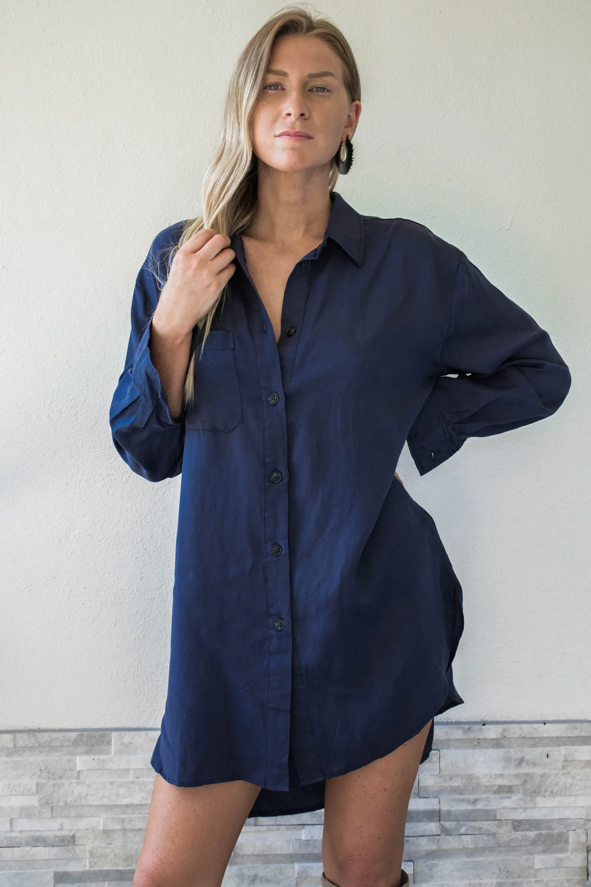 Julian Oversized Button Down Dress