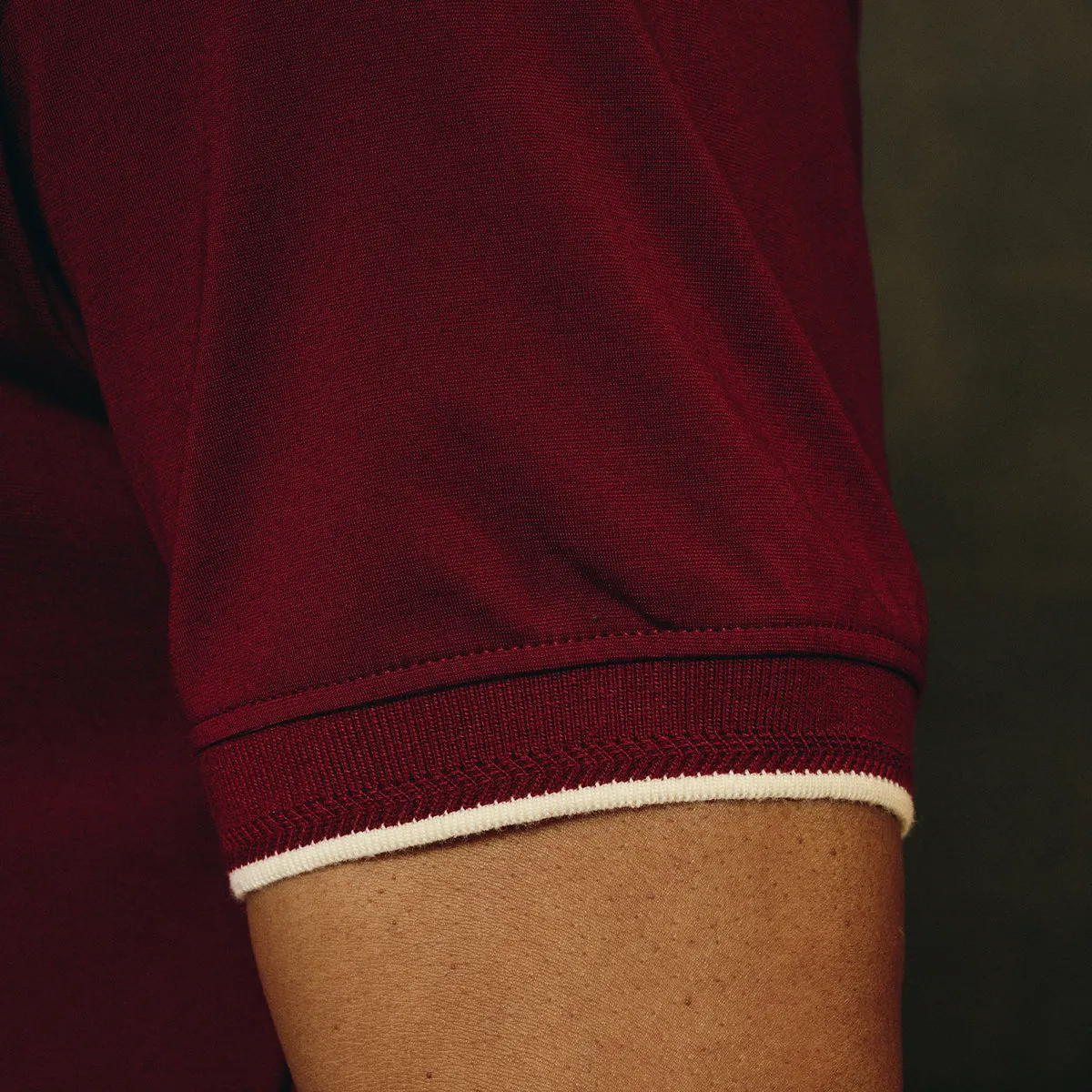 Kappa Alpha Psi 3-Letter Zip Performance Polo (Krimson)