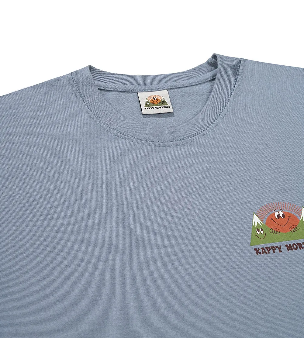 Kappy Design - Kappy Morning Half T-Shirt - Dusty Blue