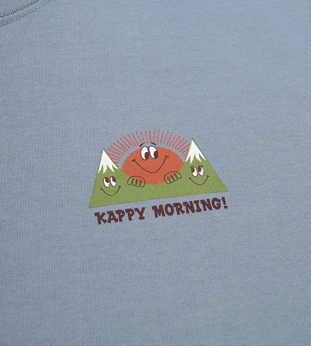 Kappy Design - Kappy Morning Half T-Shirt - Dusty Blue