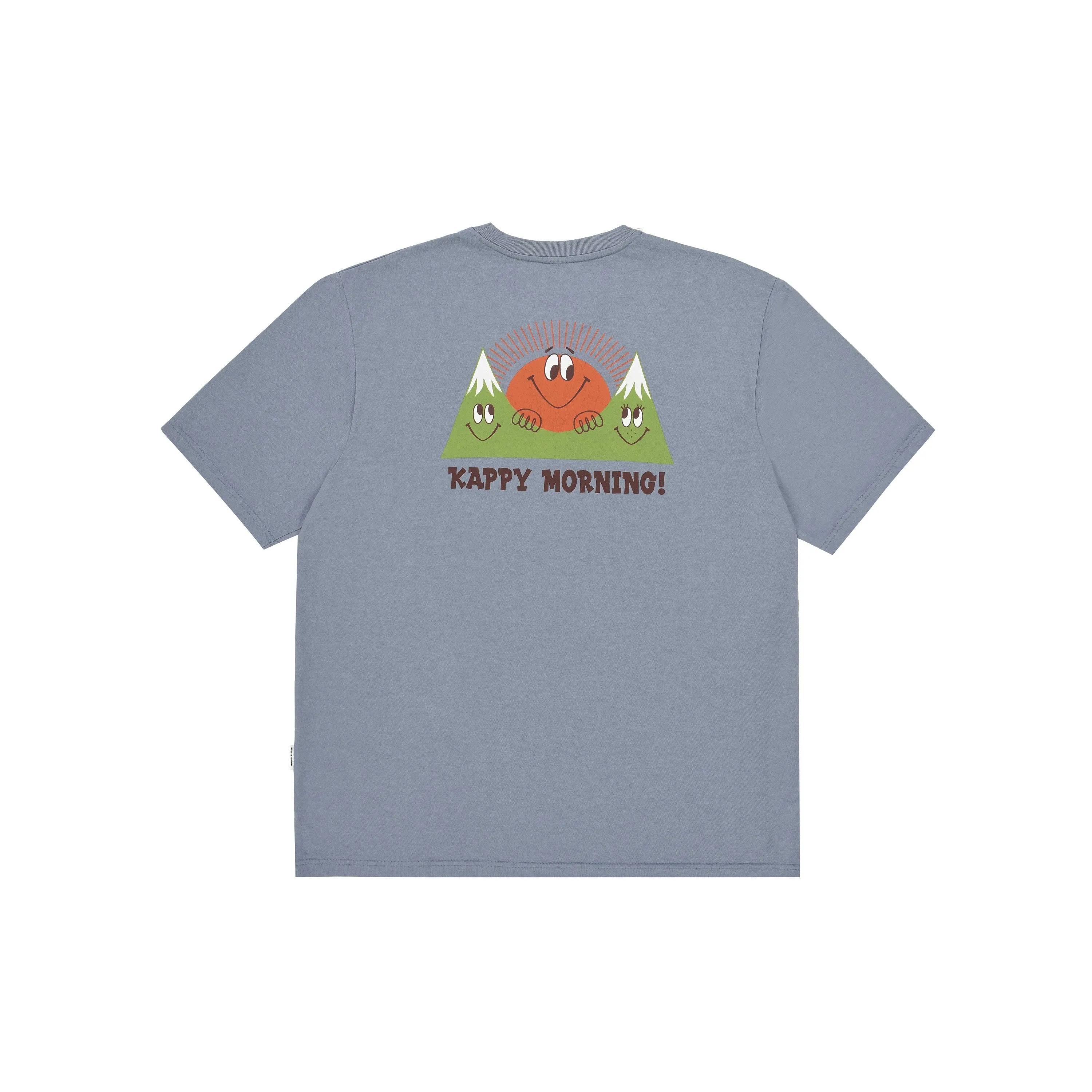 Kappy Design - Kappy Morning Half T-Shirt - Dusty Blue