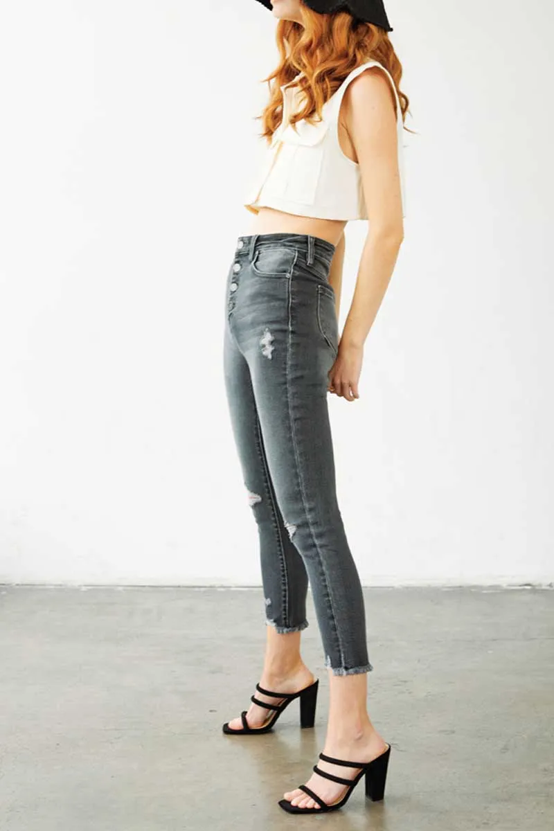Karlee High Rise Ankle Skinny Jeans