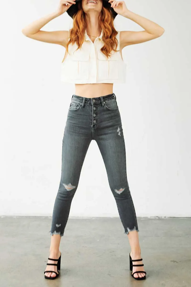 Karlee High Rise Ankle Skinny Jeans