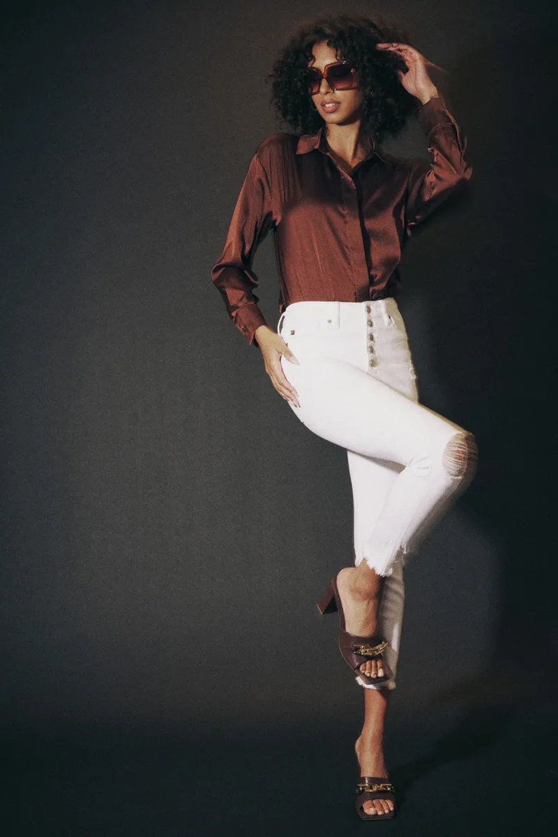 Karlee High Rise Ankle Skinny Jeans