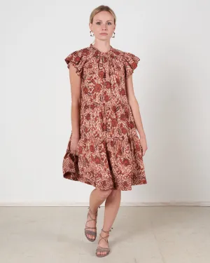 kasim dress - brick