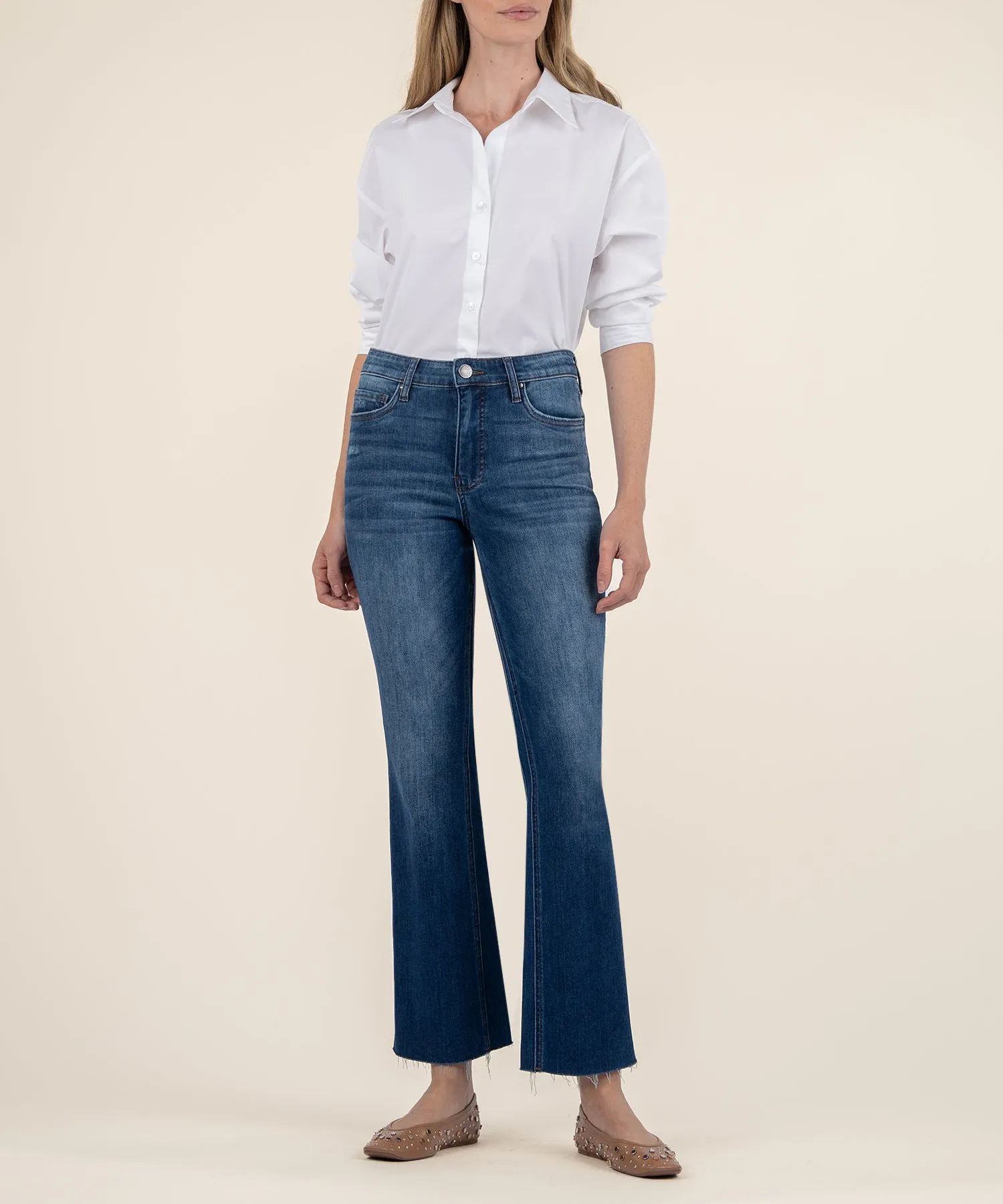 Kelsey High Rise Ankle Flare, Long