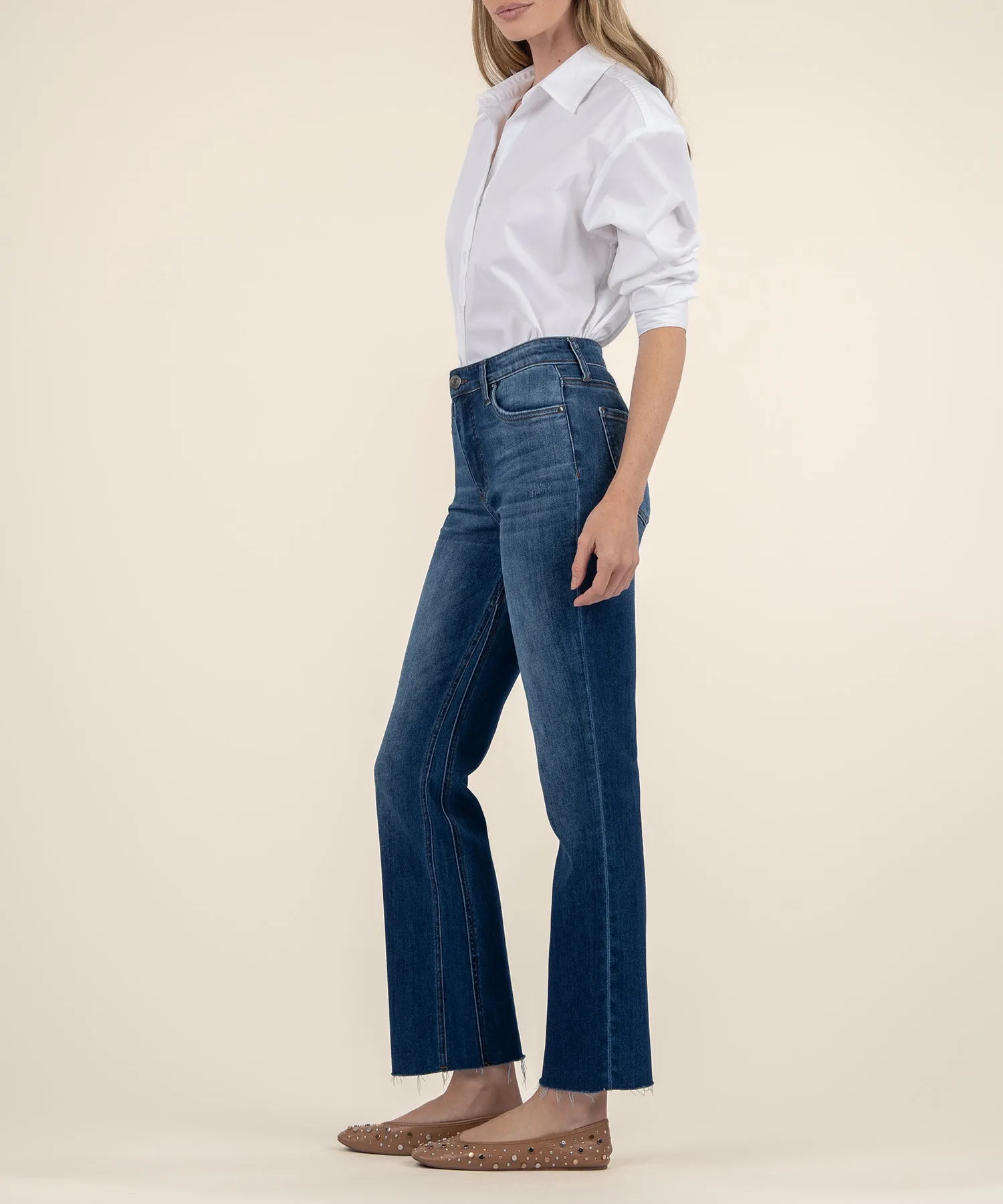 Kelsey High Rise Ankle Flare, Long