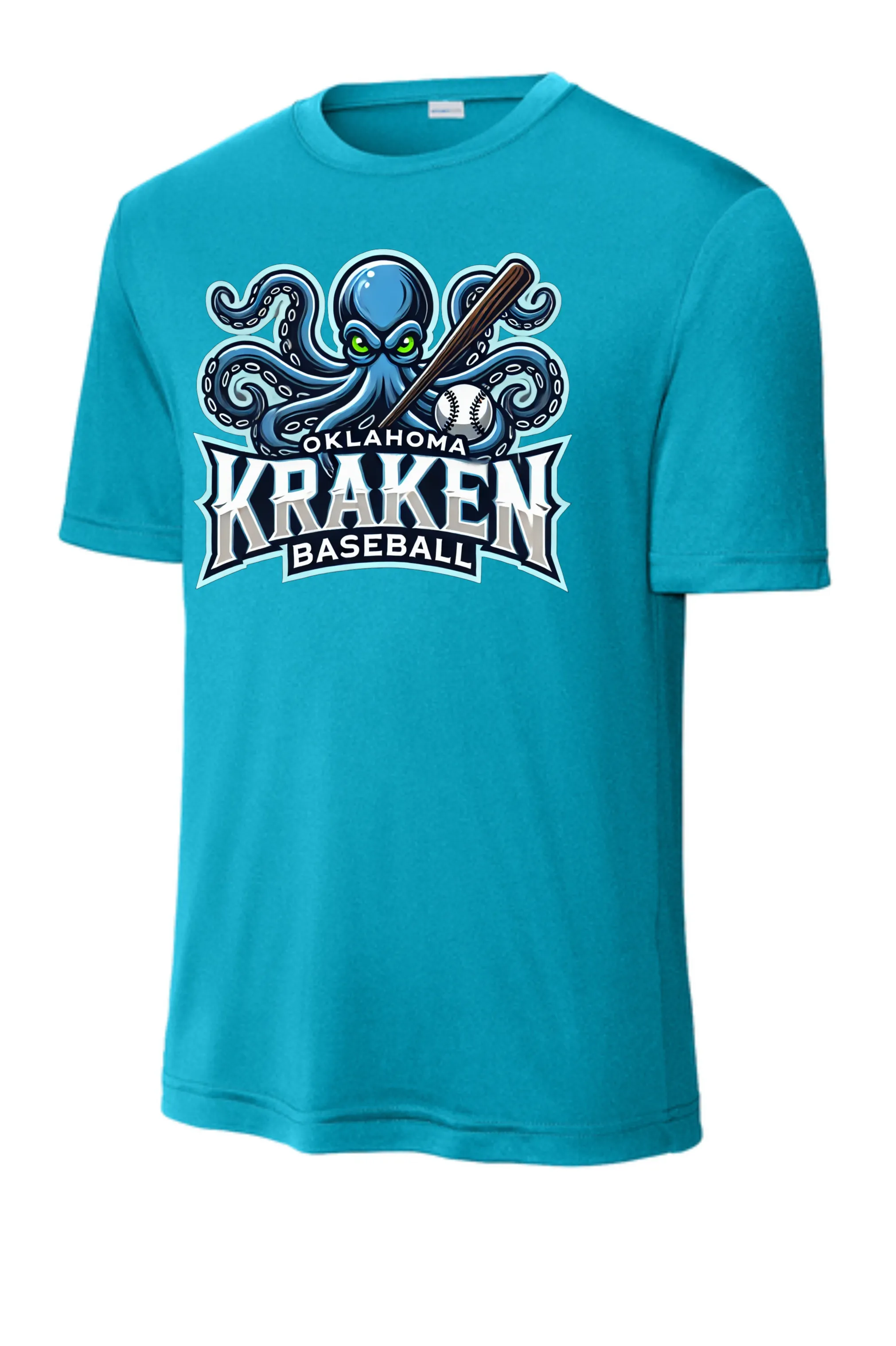 Kraken Full Logo AQUA Shirts
