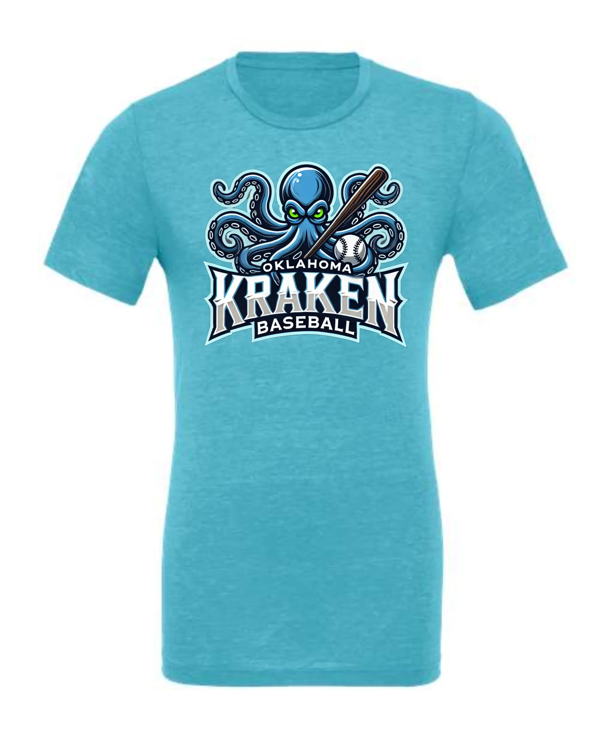 Kraken Full Logo AQUA Shirts