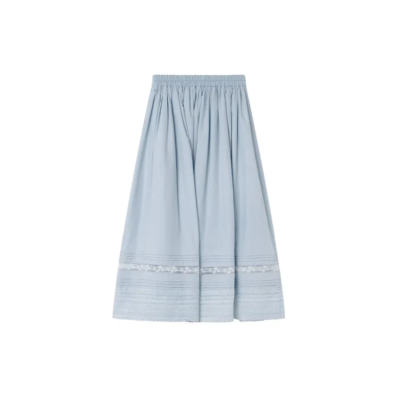 Lace A-line skirt