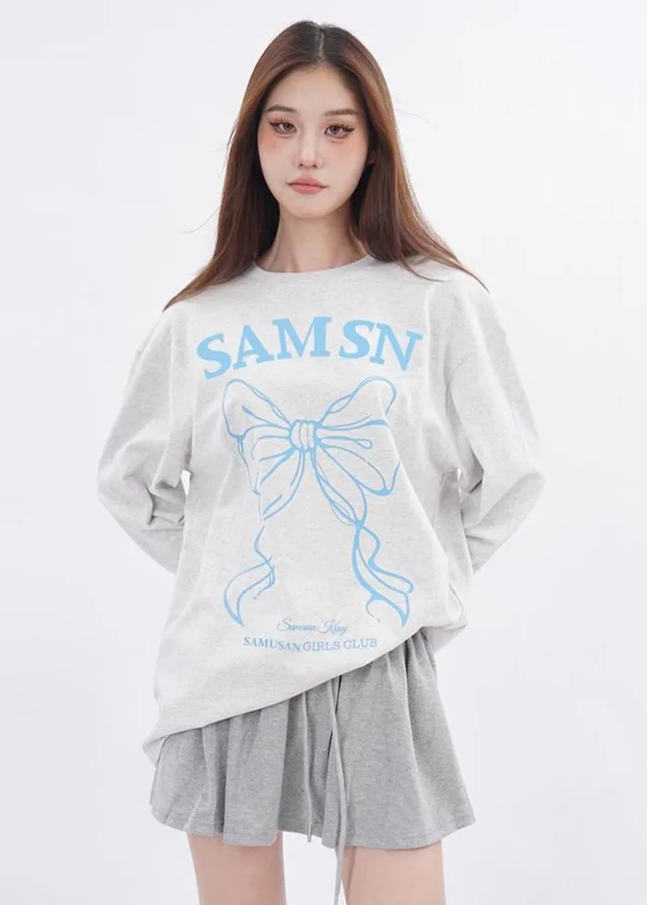 Lace patchwork drawstring Skirt and Sweater