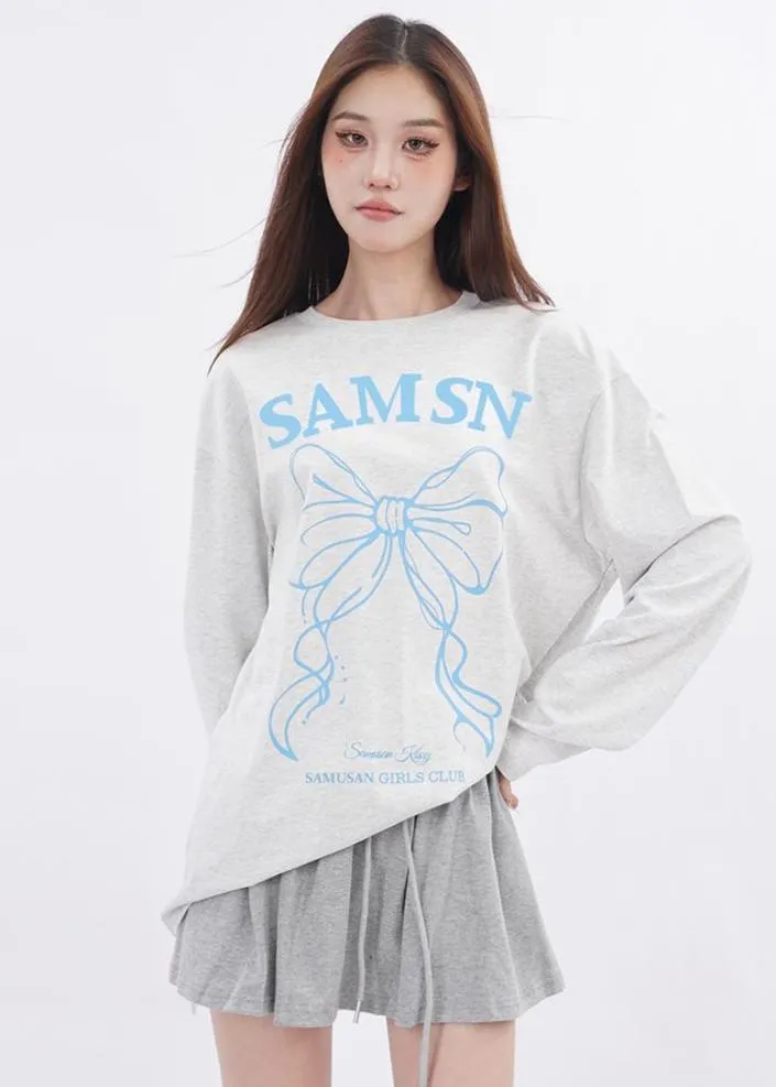 Lace patchwork drawstring Skirt and Sweater