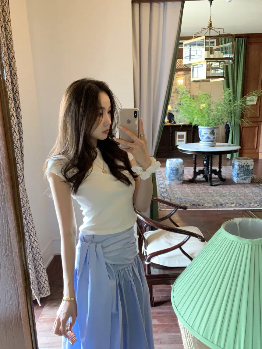 Lace umbrella skirt