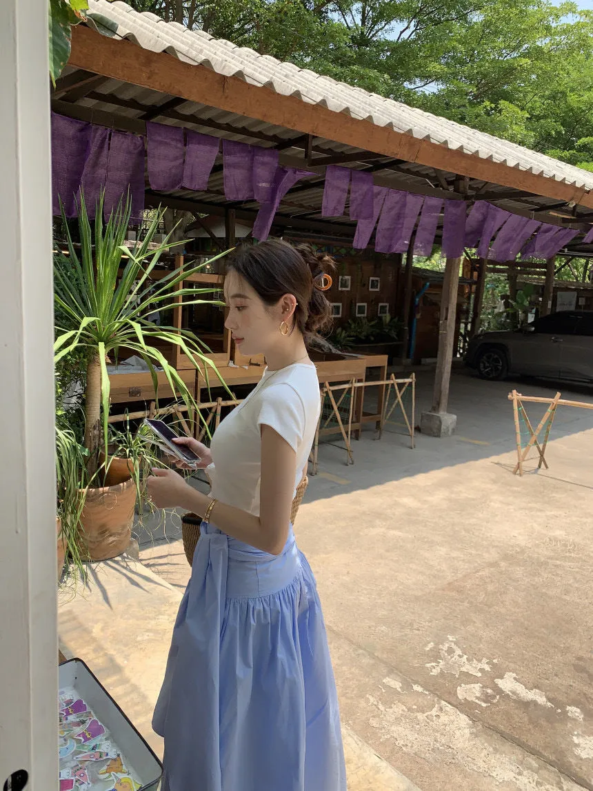 Lace umbrella skirt