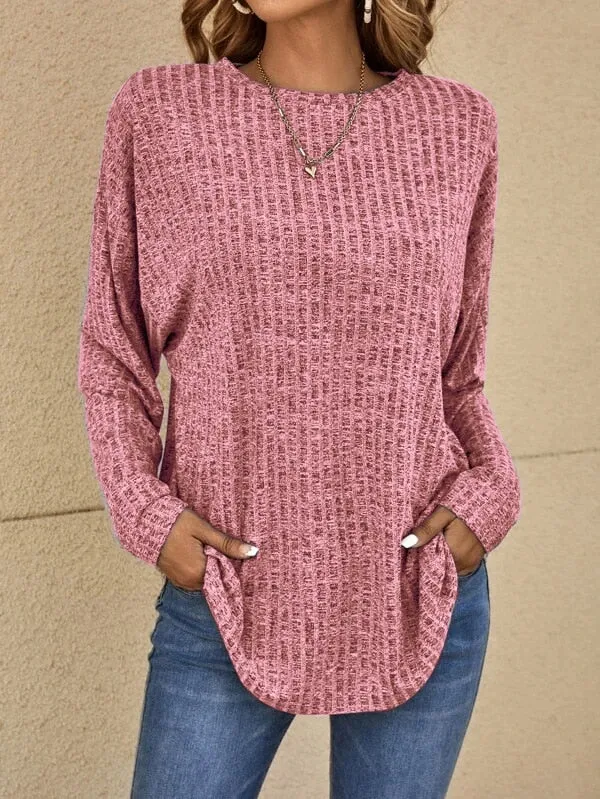 Ladies' long sleeve T-shirt | Loose-fit basic tee