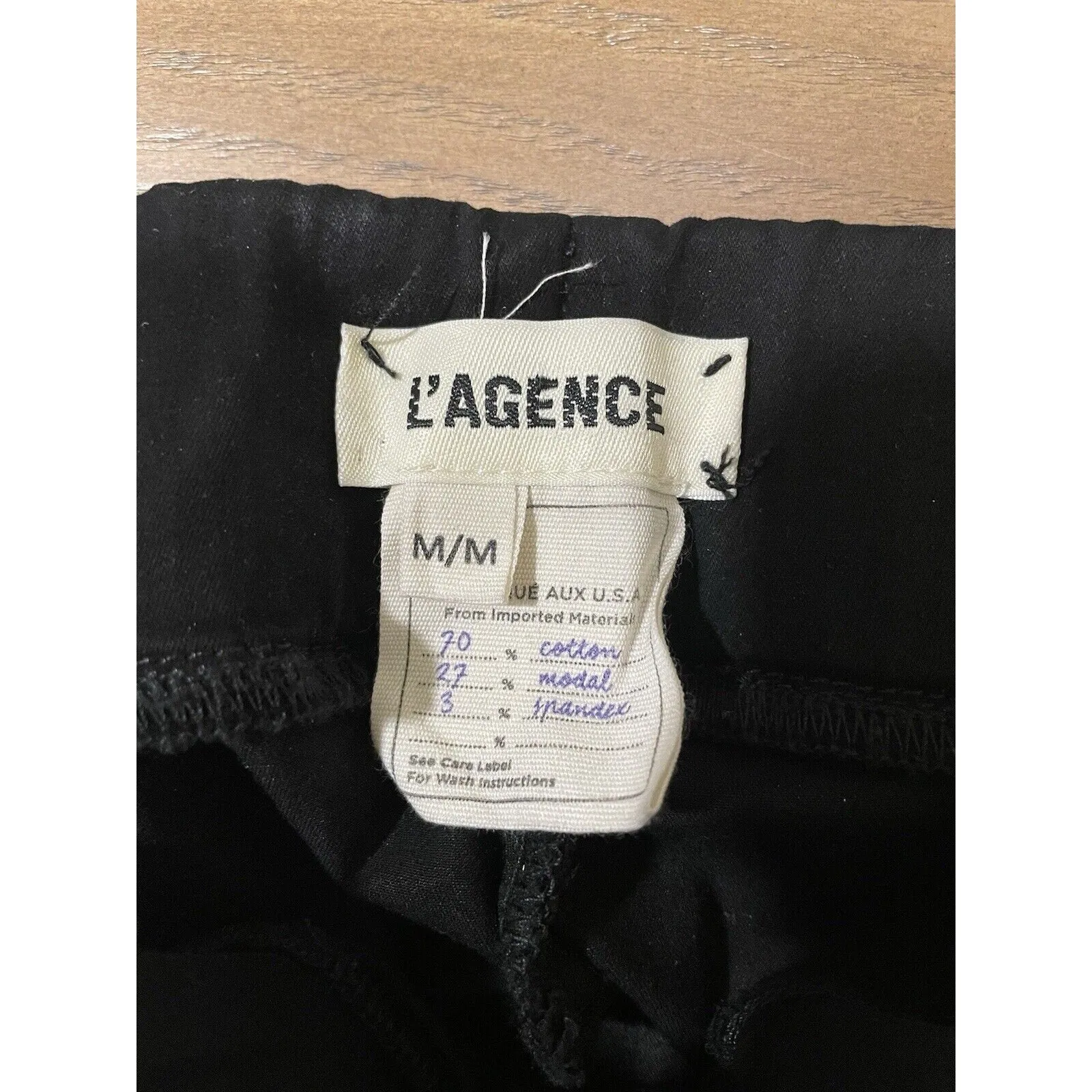 L’AGENCE Women's Rochelle High Rise Pull-On Slim Fit Jeans - Black, Size Medium