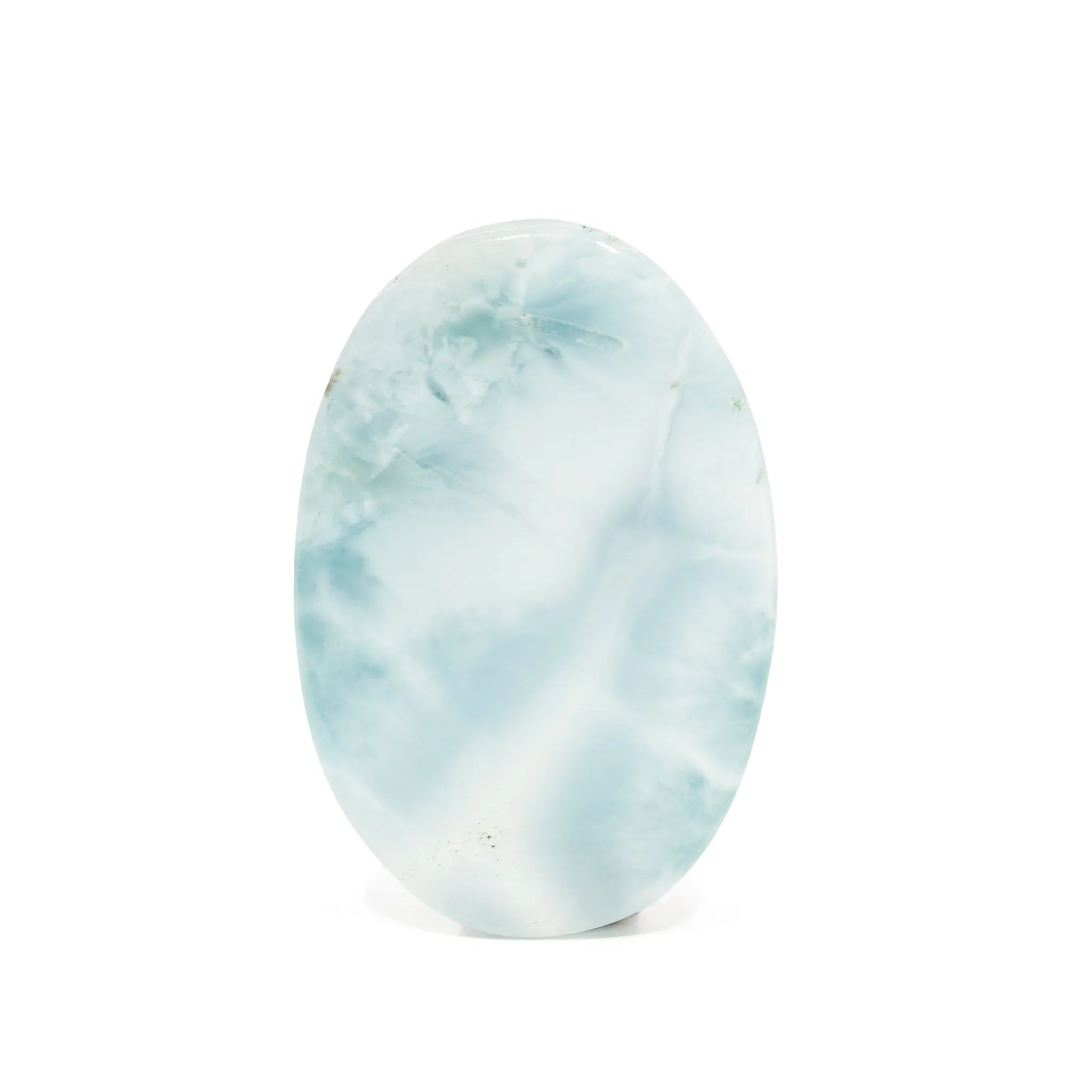 Larimar 45.25mm 93.91 Carat Gemstone Cabochon - Dominican Republic