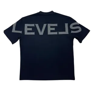 LEVELS SIGNATURE OVERSIZED TEE | BLK | CHARCOAL