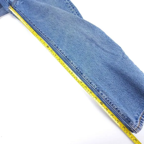 LEVIS Premium 501 ‘90s Western Loose Straight Low Slung Jeans Mad Love 27x30 Y2k