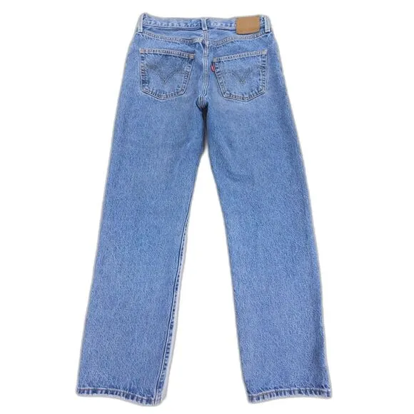 LEVIS Premium 501 ‘90s Western Loose Straight Low Slung Jeans Mad Love 27x30 Y2k