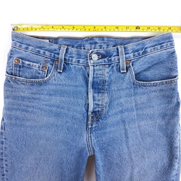 LEVIS Premium 501 ‘90s Western Loose Straight Low Slung Jeans Mad Love 27x30 Y2k