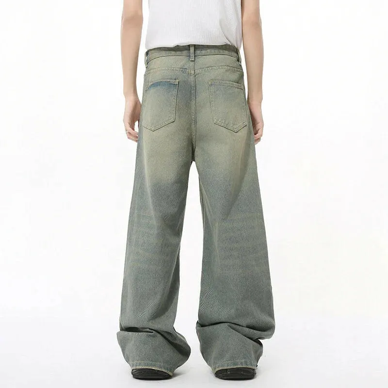 Light Blue Desert Wash Baggy Jeans