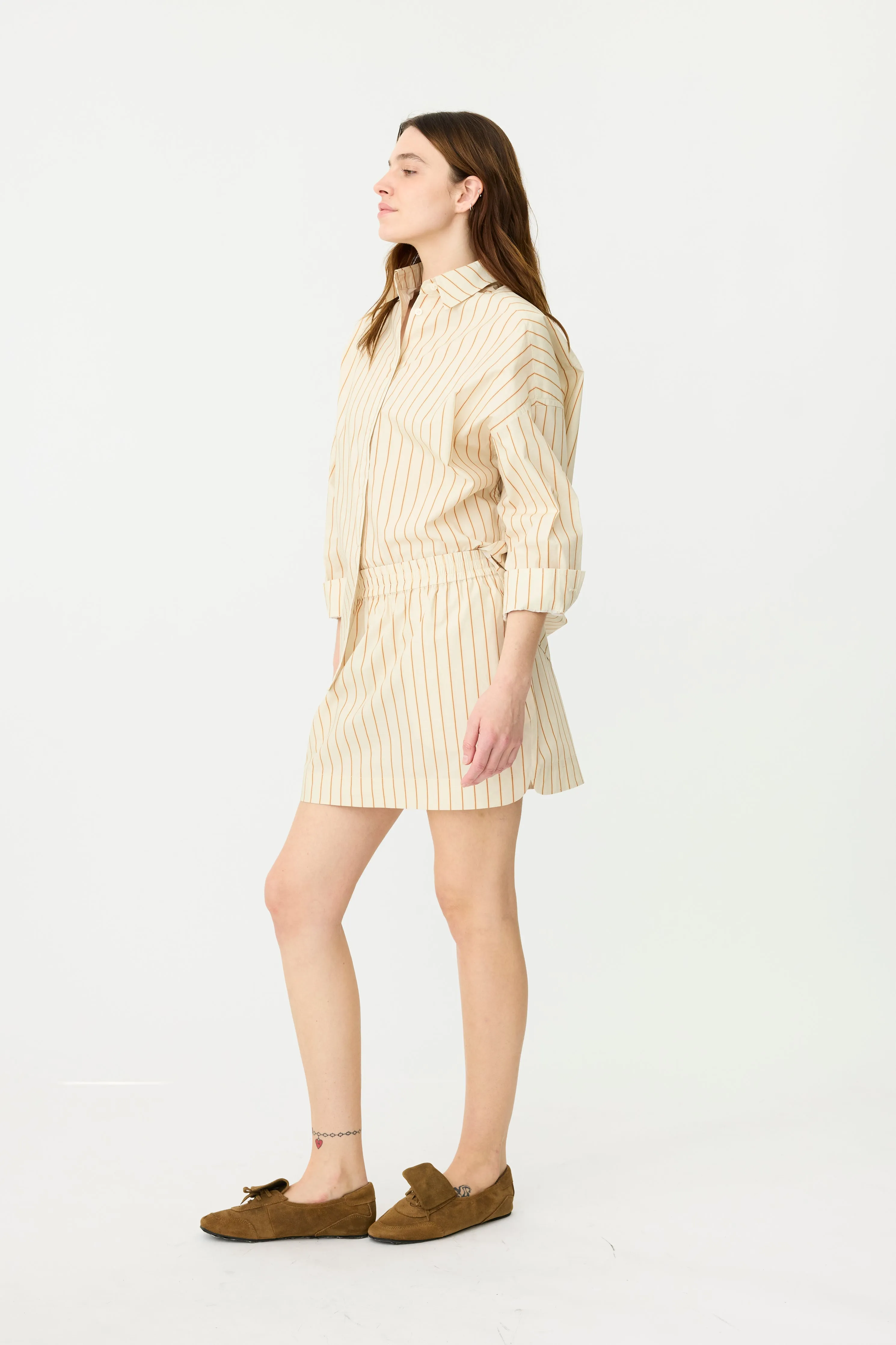 LMND | Billie Mini Skirt - Birch Stripe