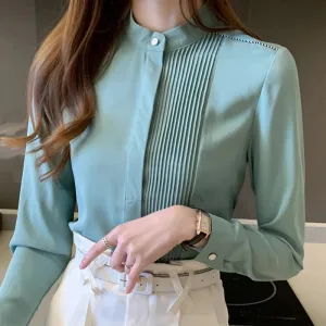 Long Sleeve Office Blouse
