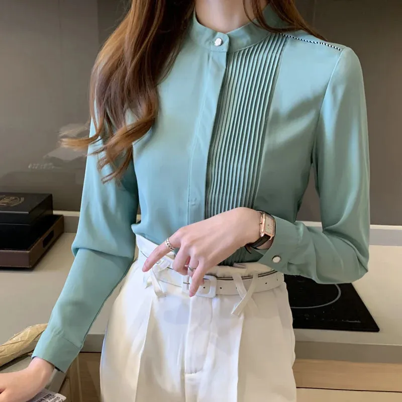 Long Sleeve Office Blouse