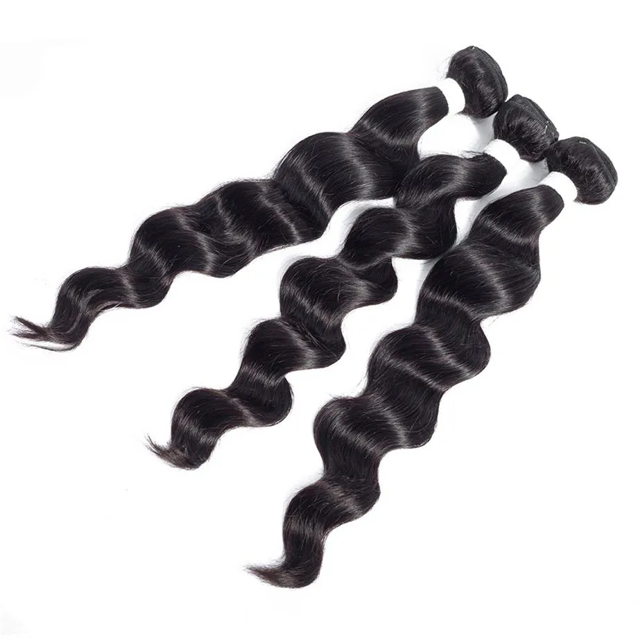 Loose Deep Wave Hair 4 Bundles Brazilian Hair Weave Bundles 100% Remy Human Hair Extension MYLOCKME