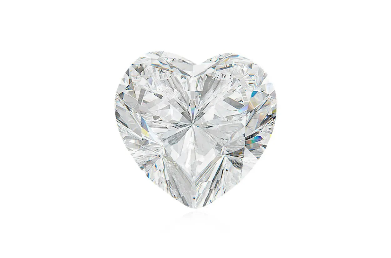 Loose Diamond Heart 3.02 cts E VVS2 GIA Certified