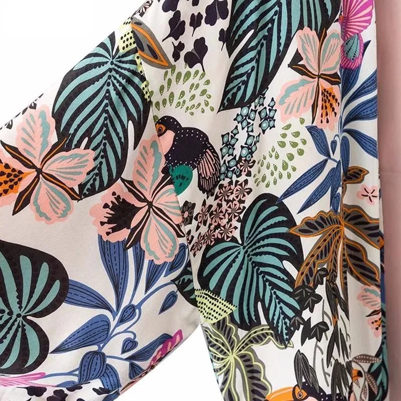 Loose Floral Kimono