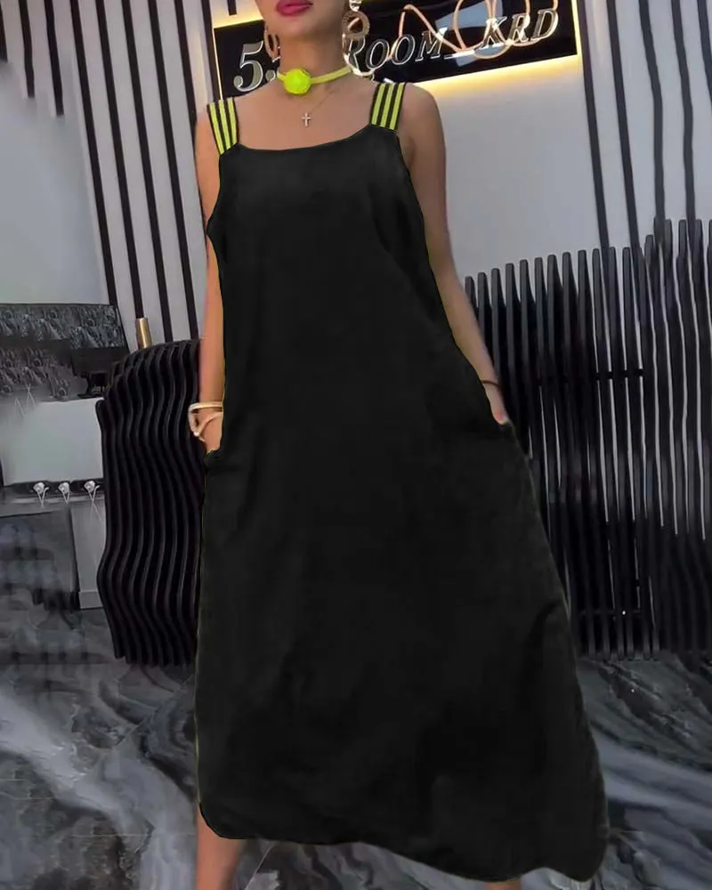 Loose Separate Straps Dress