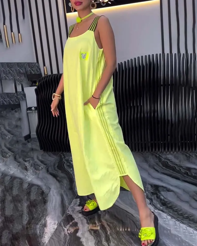 Loose Separate Straps Dress