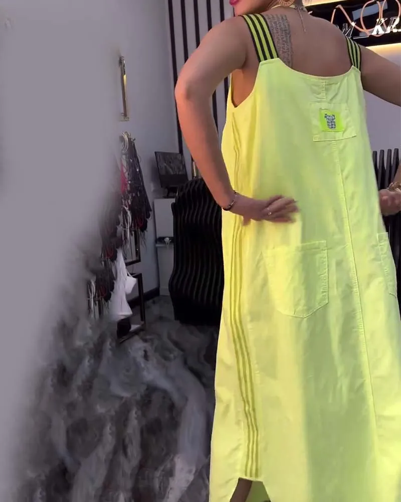 Loose Separate Straps Dress