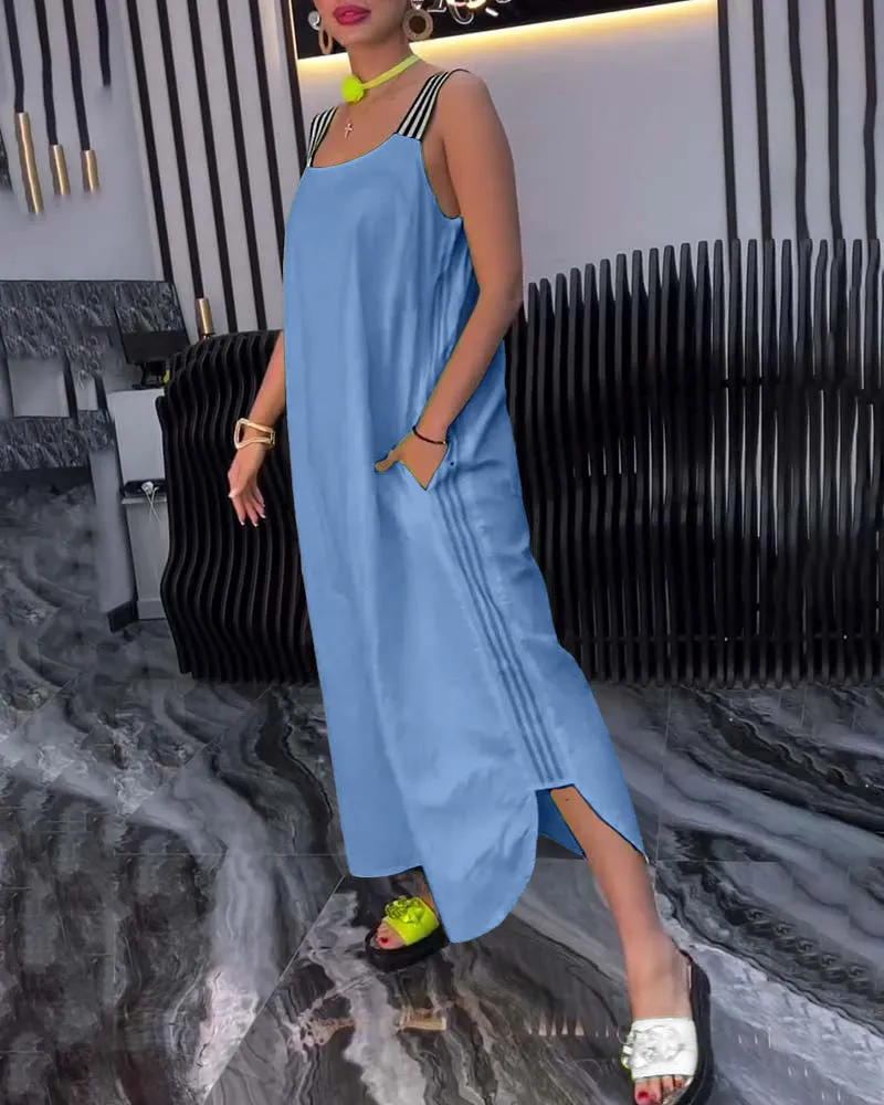 Loose Separate Straps Dress