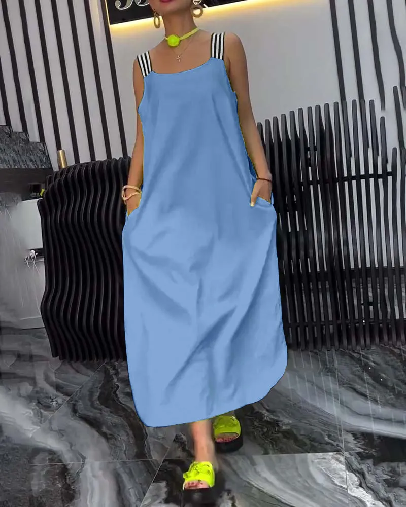 Loose Separate Straps Dress