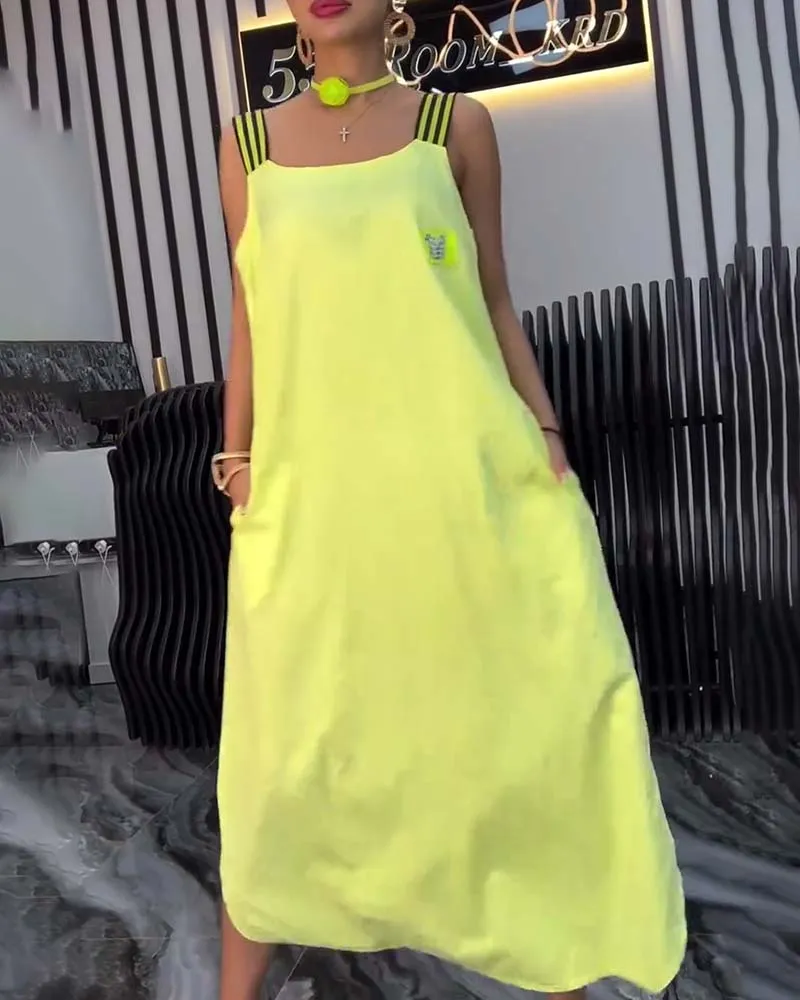 Loose Separate Straps Dress