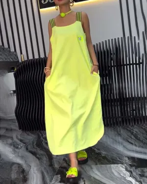 Loose Separate Straps Dress