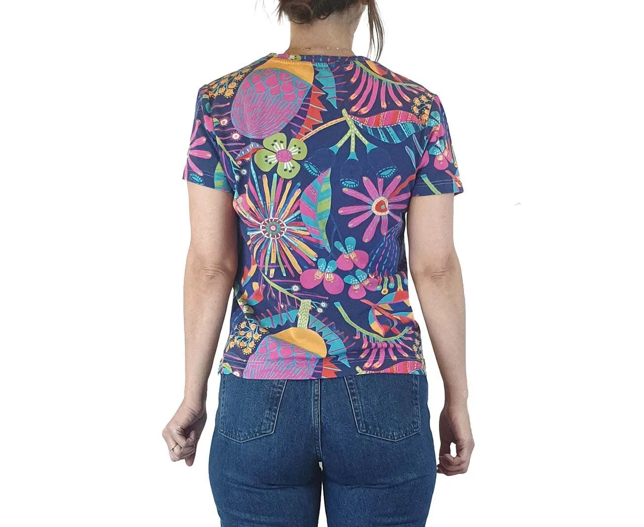 Lordie Dordie colourful print tee shirt size S