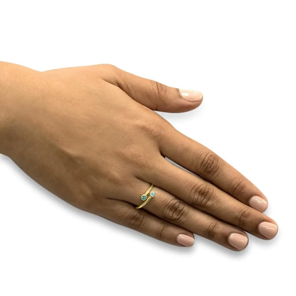 Love Elixir - 18K Yellow Gold Natural Paraiba Tourmaline Ring