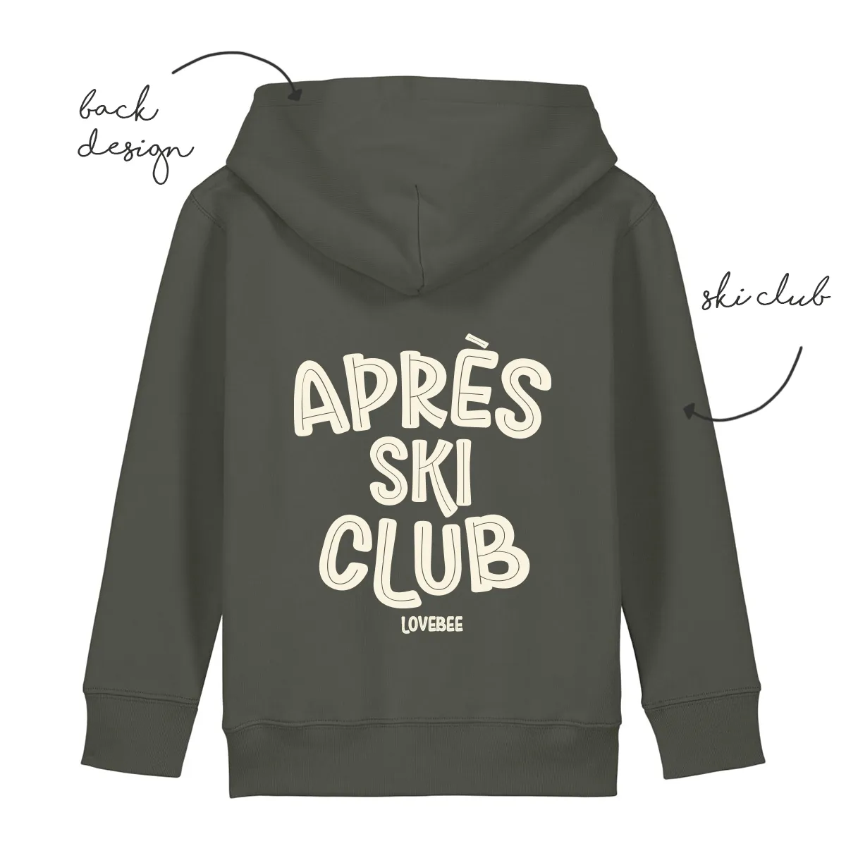 LoveBee Hoodie   T-shirts | Après Ski Club | Forest Green