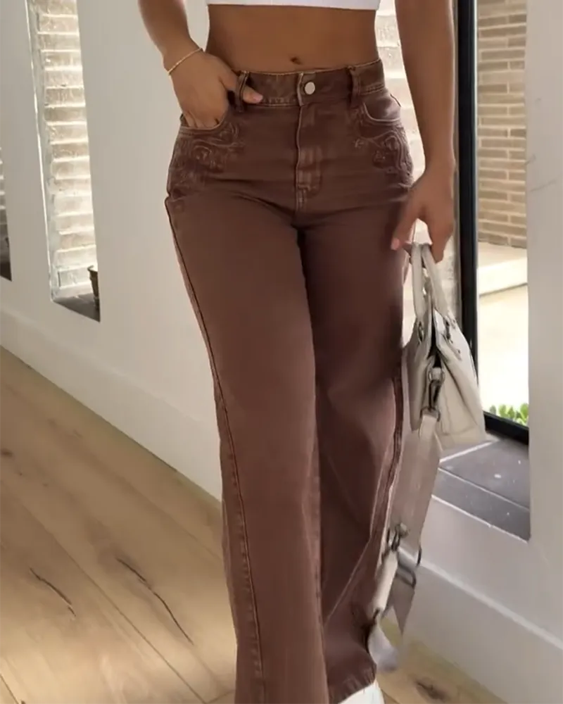 Low-Rise Straight Jeans (Pre-Sale)
