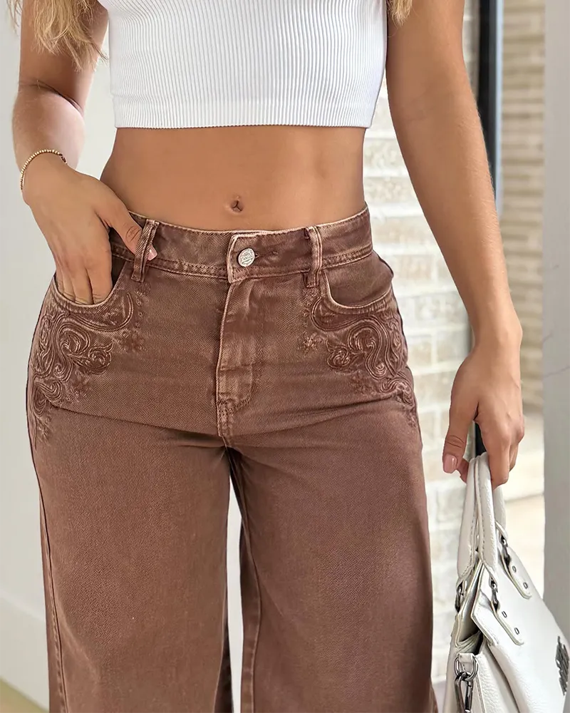 Low-Rise Straight Jeans (Pre-Sale)